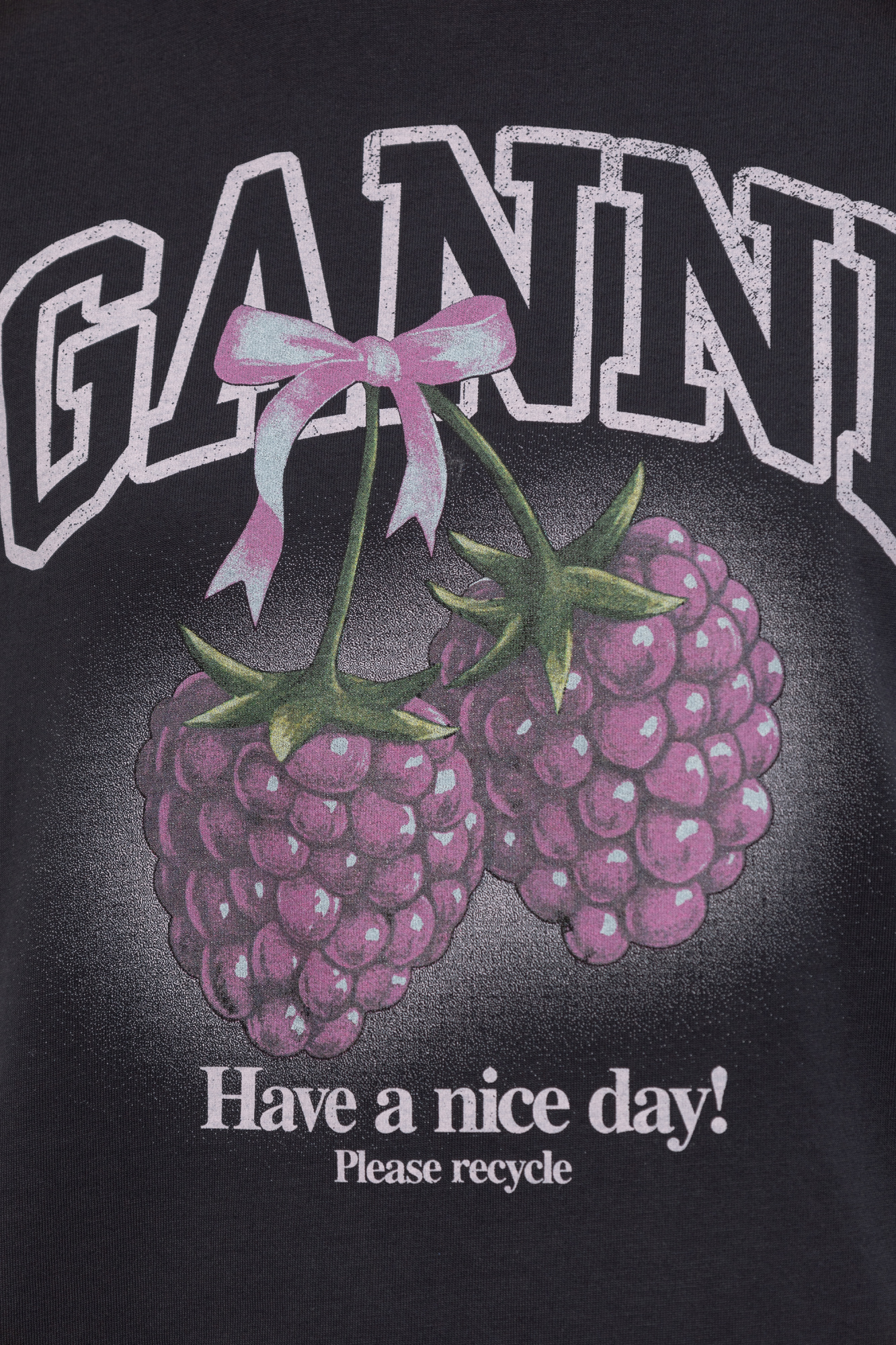 Ganni T-shirt with embroidered logo | Women's | Vitkac